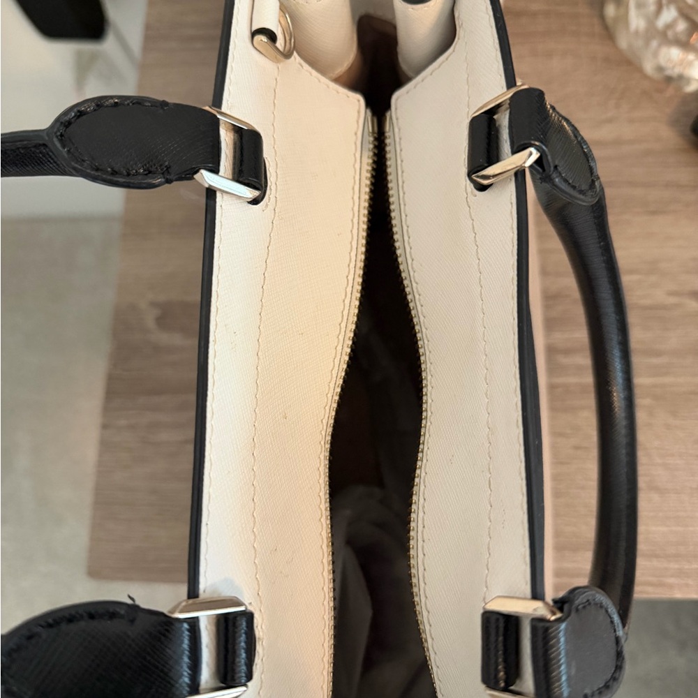 Kate Spade Beige and Black Satchel - Picture 10 of 11